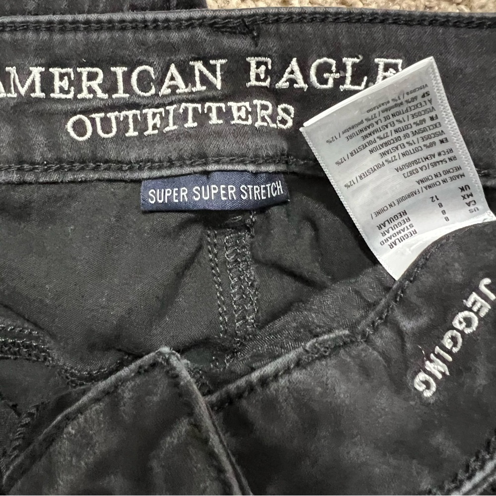 American Eagle Outfitters juniors jeggings size 8 regular super super stretch - Picture 4 of 5